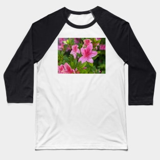 Cluster of Pink Flowers 2 Baseball T-Shirt